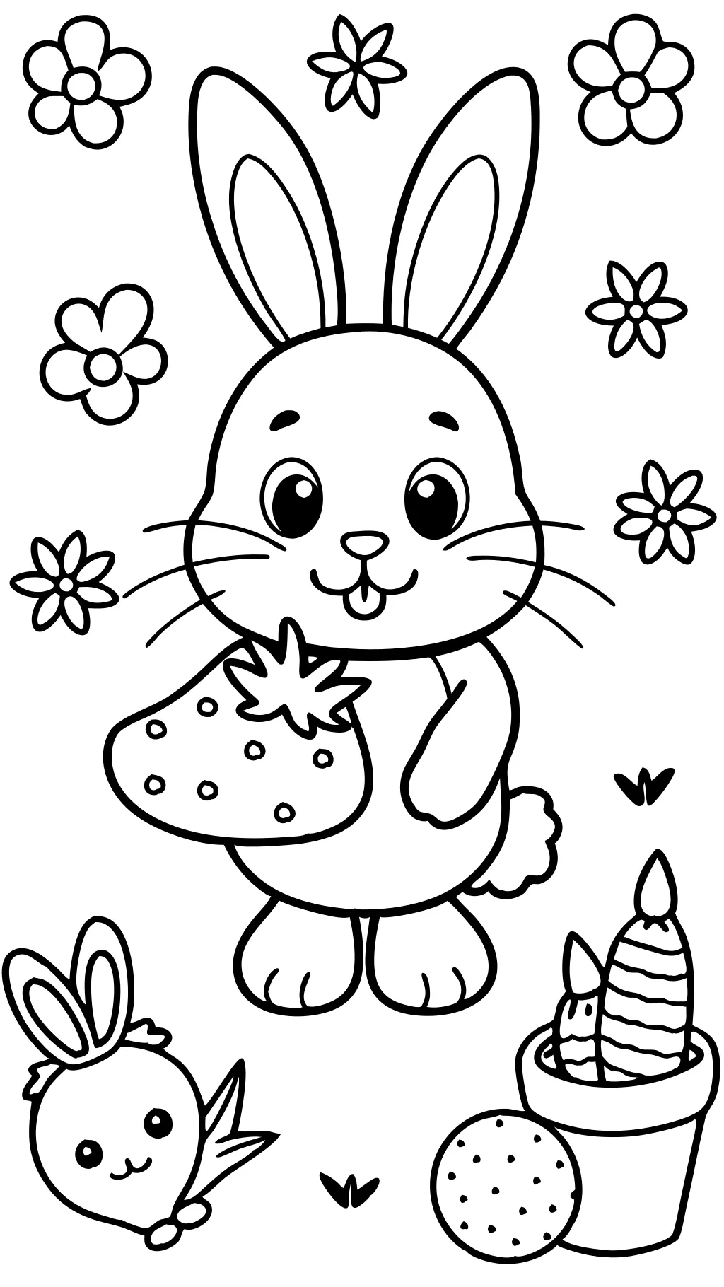 cute rabbit coloring pages